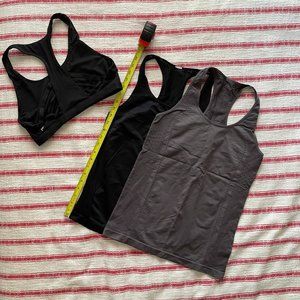 Fabletics Strappy Sports Bra &  Racerback Tanks Bundle